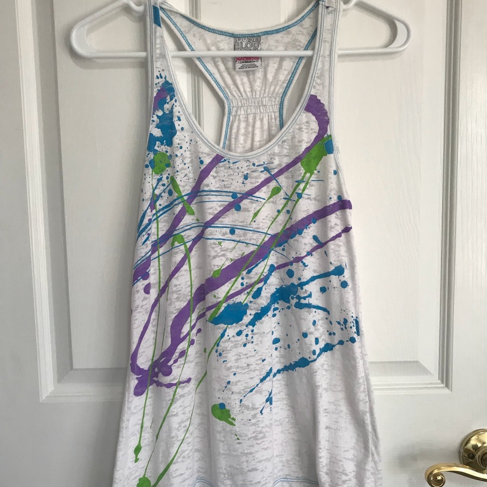 Splatter paint tank top